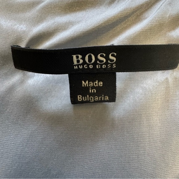 Hugo Boss Gray Sleeveless Sheath Midi Dress - Picture 4 of 9